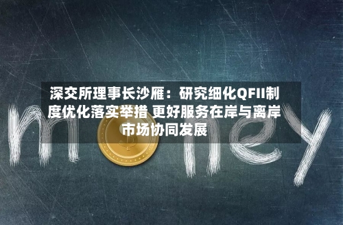 深交所理事长沙雁：研究细化QFII制度优化落实举措 更好服务在岸与离岸市场协同发展