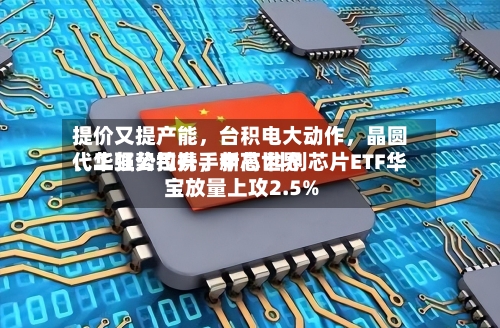 提价又提产能，台积电大动作，晶圆代工强势拉升，中芯世界	、华虹公司携手新高 科创芯片ETF华宝放量上攻2.5%-第3张图片