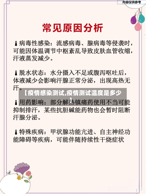 【疫情感染测试,疫情测试温度是多少】