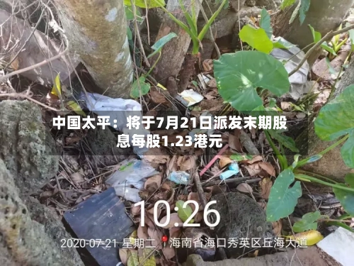 中国太平：将于7月21日派发末期股息每股1.23港元