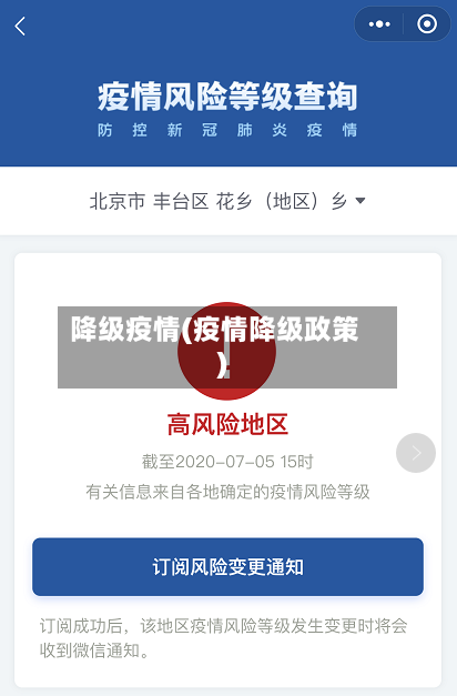 降级疫情(疫情降级政策)-第2张图片