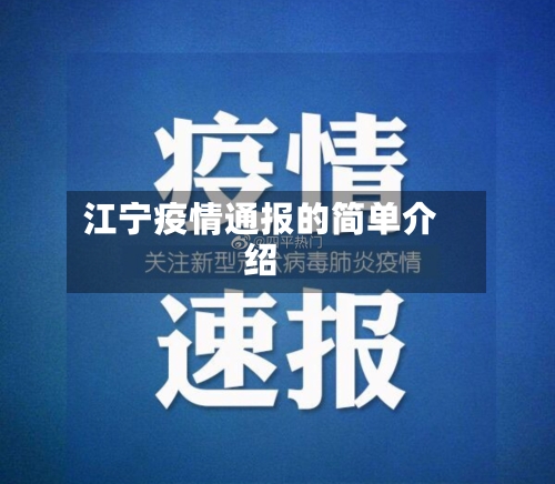 江宁疫情通报的简单介绍