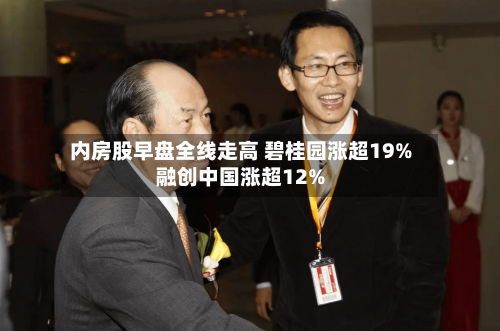 内房股早盘全线走高 碧桂园涨超19%融创中国涨超12%