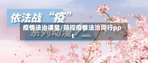 疫情法治课堂/防控疫情法治同行ppt