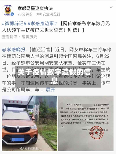 关于疫情数字造假的信息-第2张图片