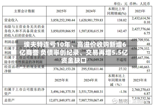 埃夫特连亏10年、高溢价收购新增6亿商誉 负债率创纪录	、交易再增5.5亿资金缺口-第3张图片