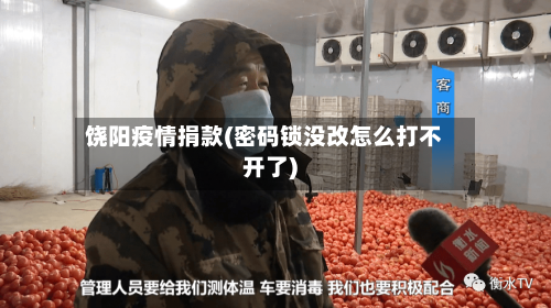 饶阳疫情捐款(密码锁没改怎么打不开了)-第3张图片