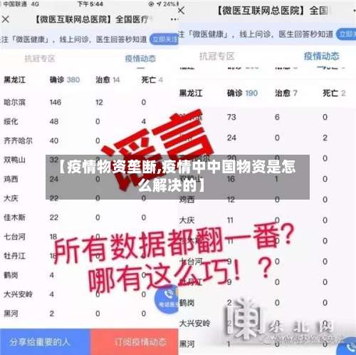 【疫情物资垄断,疫情中中国物资是怎么解决的】-第2张图片