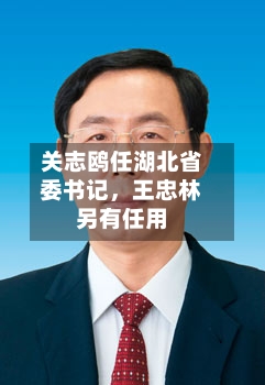 关志鸥任湖北省委书记，王忠林另有任用
