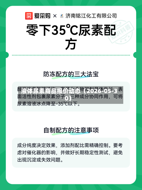 液体尿素商品报价动态(2026-05-30)-第3张图片