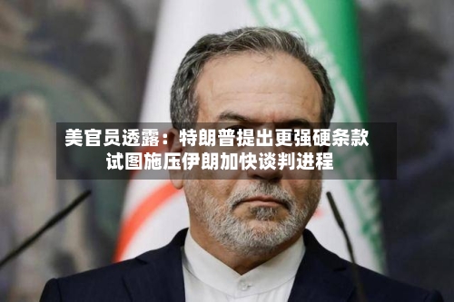 美官员透露:特朗普提出更强硬条款 试图施压伊朗加快谈判进程-第2张图片