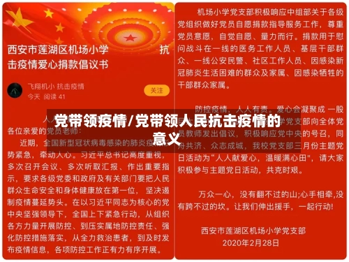 党带领疫情/党带领人民抗击疫情的意义