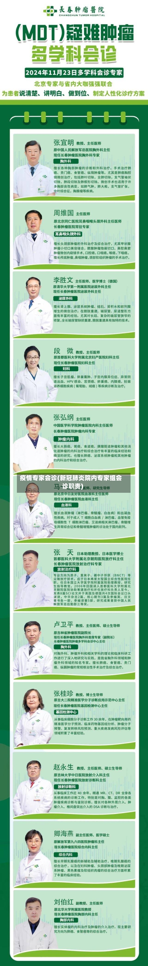 疫情专家会诊(新冠肺炎院内专家组会诊职责)