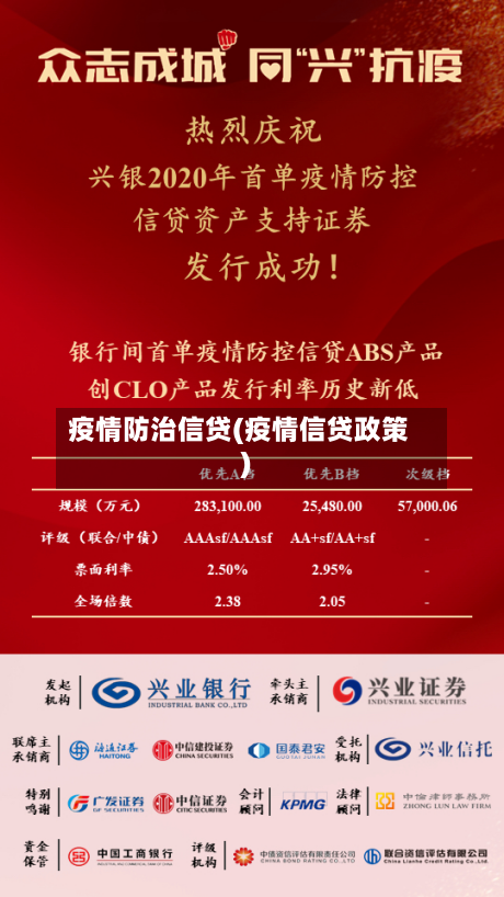 疫情防治信贷(疫情信贷政策)-第2张图片