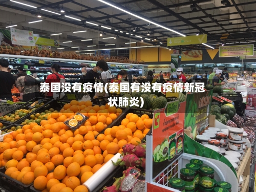泰国没有疫情(泰国有没有疫情新冠状肺炎)-第3张图片
