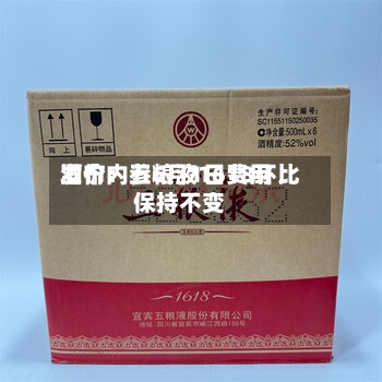 酒价内参6月1日费用发布：五粮液1618环比保持不变