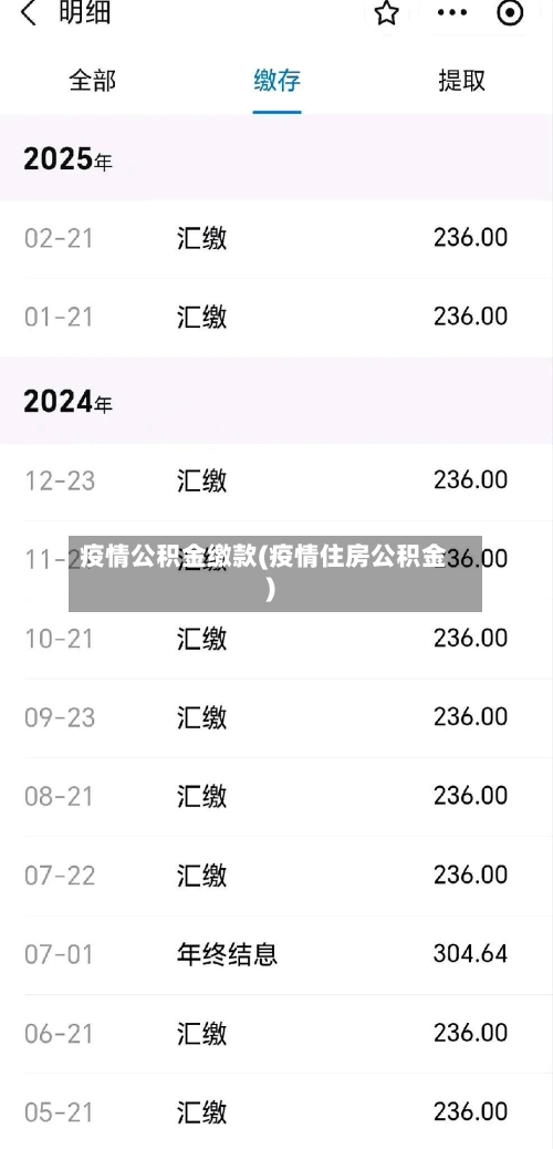 疫情公积金缴款(疫情住房公积金)