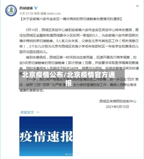 北京疫情公布/北京疫情官方通报-第2张图片