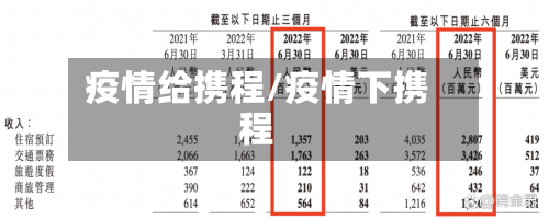 疫情给携程/疫情下携程
