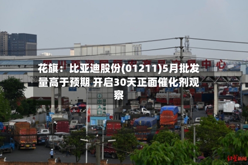 花旗：比亚迪股份(01211)5月批发量高于预期 开启30天正面催化剂观察