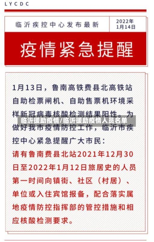 临沂援助疫情/临沂援助疫情人员名单