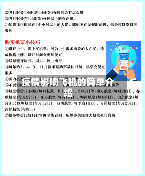 疫情影响飞机的简单介绍