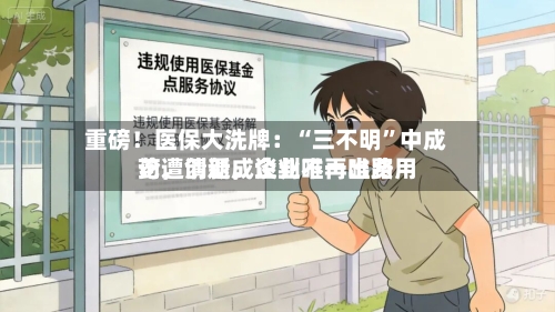 重磅！医保大洗牌：“三不明”中成药遭清退，谈判不再唯费用论，创新成企业唯一出路