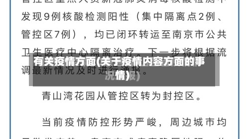 有关疫情方面(关于疫情内容方面的事情)-第3张图片