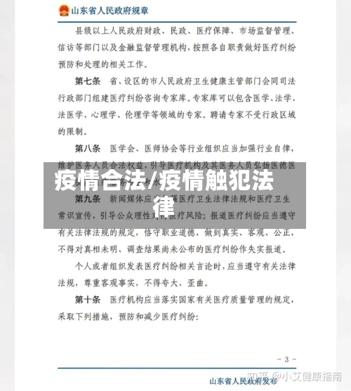 疫情合法/疫情触犯法律