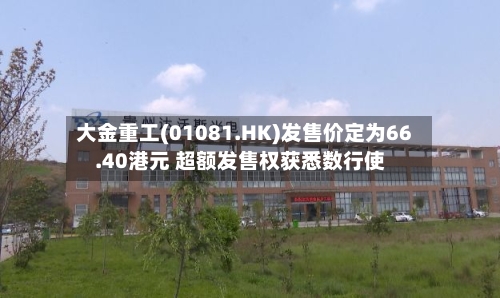 大金重工(01081.HK)发售价定为66.40港元 超额发售权获悉数行使