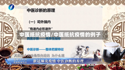中医抵抗疫情/中医抵抗疫情的例子