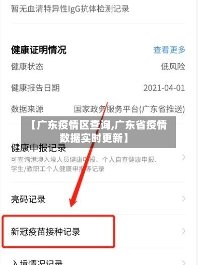 【广东疫情区查询,广东省疫情数据实时更新】