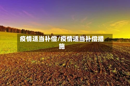 疫情适当补偿/疫情适当补偿措施-第3张图片