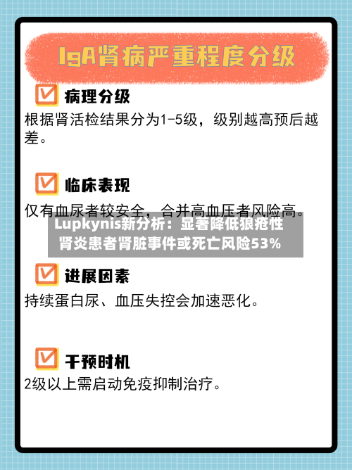 Lupkynis新分析:显著降低狼疮性肾炎患者肾脏事件或死亡风险53%-第2张图片
