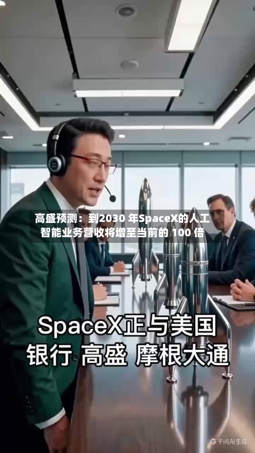 高盛预测：到2030 年SpaceX的人工智能业务营收将增至当前的 100 倍