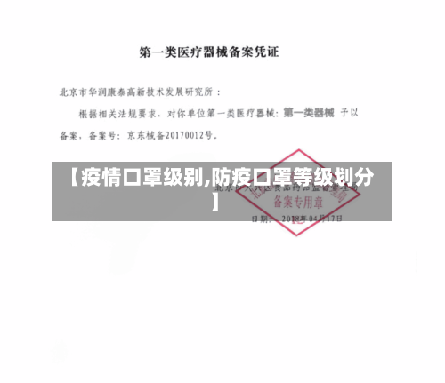 【疫情口罩级别,防疫口罩等级划分】-第2张图片