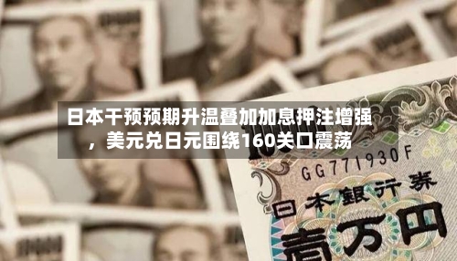 日本干预预期升温叠加加息押注增强，美元兑日元围绕160关口震荡-第2张图片