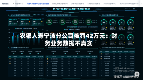 农银人寿宁波分公司被罚42万元:财务业务数据不真实-第2张图片