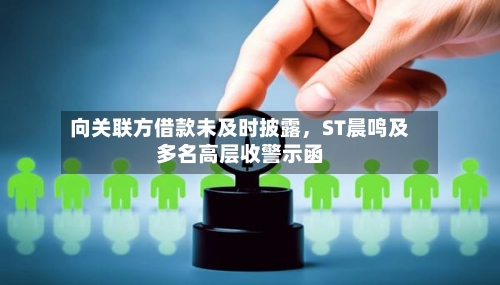 向关联方借款未及时披露，ST晨鸣及多名高层收警示函