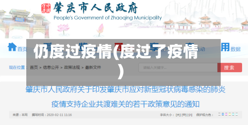 仍度过疫情(度过了疫情)