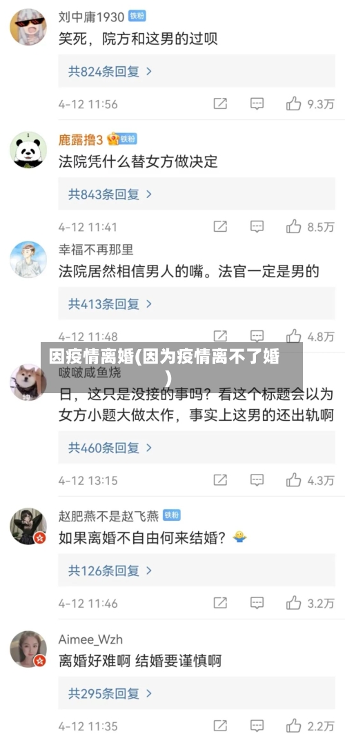 因疫情离婚(因为疫情离不了婚)-第2张图片
