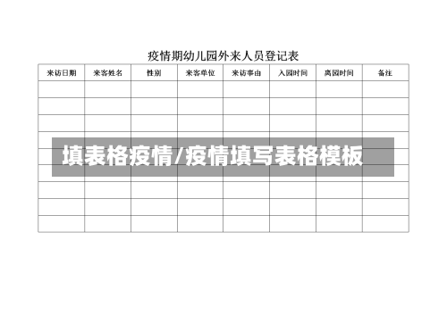 填表格疫情/疫情填写表格模板