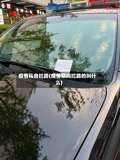 疫情私自拦路(疫情期间拦路的叫什么)