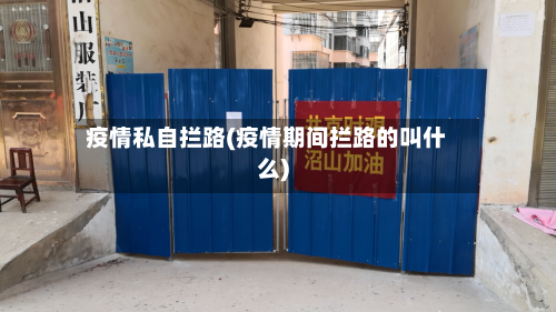疫情私自拦路(疫情期间拦路的叫什么)-第2张图片