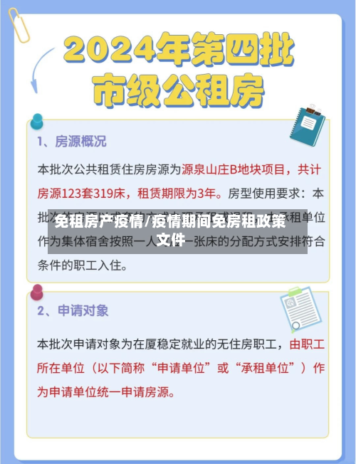 免租房产疫情/疫情期间免房租政策文件