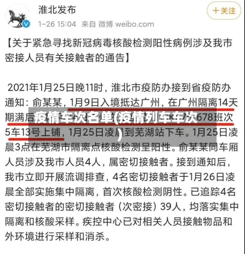 疫情车次名单(疫情列车车次)-第3张图片