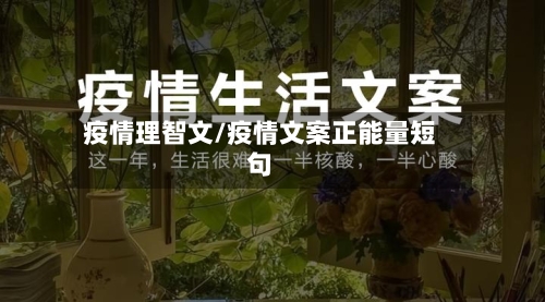 疫情理智文/疫情文案正能量短句-第2张图片