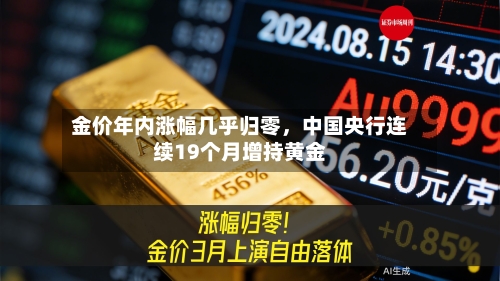 金价年内涨幅几乎归零，中国央行连续19个月增持黄金-第2张图片
