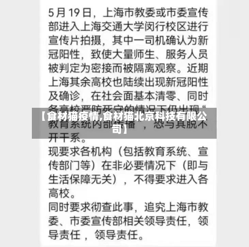 【食材猫疫情,食材猫北京科技有限公司】-第3张图片
