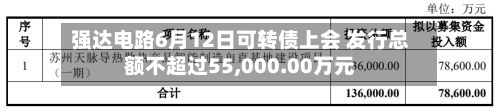 强达电路6月12日可转债上会 发行总额不超过55,000.00万元-第3张图片